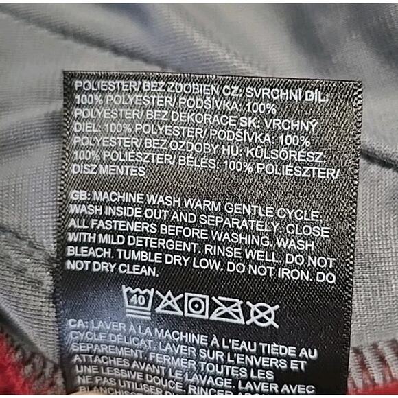 The North Face Mens Dunraven Sherpa Full-Zip Jacket Sz L Red Fleece Outdoor - Picture 9 of 9